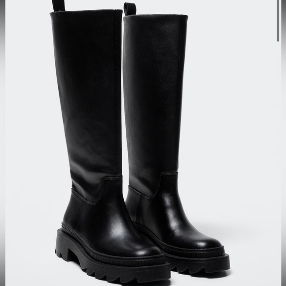 MANGO black chunky sole boots - Picture 3 of 15